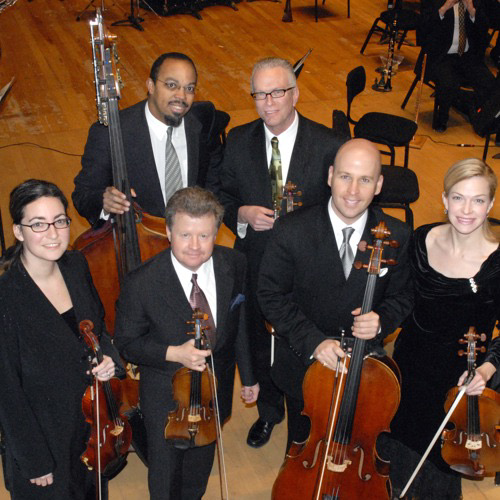 Cut time productions ensemble from Detroit MI. Led by composer and bassist Rick Robinson, pictured back row left.