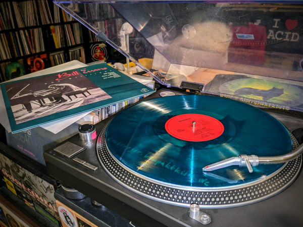 "Bill Evans - The Brilliant" translucent green Music On Vinyl reissue playing on the Technics.