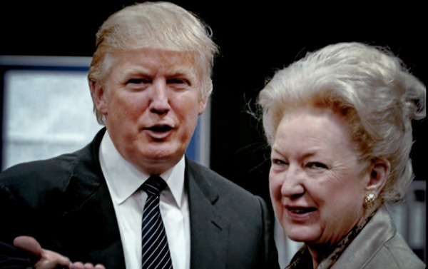 I’m of Maryanne Trump Barry next to her lying, cheating, insurrectionist, racist, violent, murderous, wantonly criminal, traitorous, national secret selling, Covid denying, election denying, multiply indicted, rapist brother and former president of the United States Donald Trump