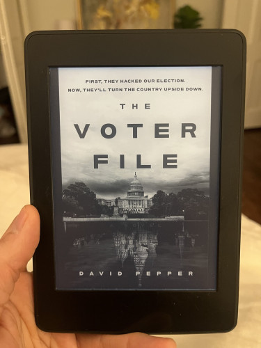 Cover of The Voter file on Kindle device