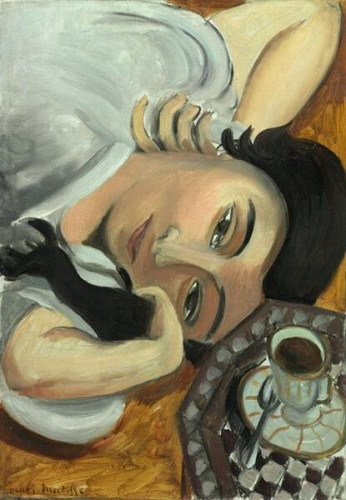 Painting: Henri Matisse, Laurette Head with Coffee Cup (1917) 