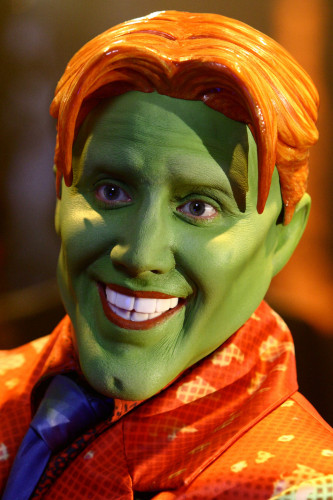 A picture of the main character from Son of the Mask, while wearing the titular Mask.