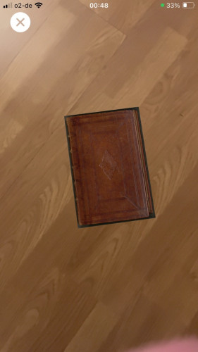 Closed book on floor