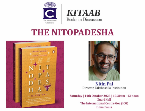An invitation to the book discussion at ICG Goa on 14th October 2023, 10:30am