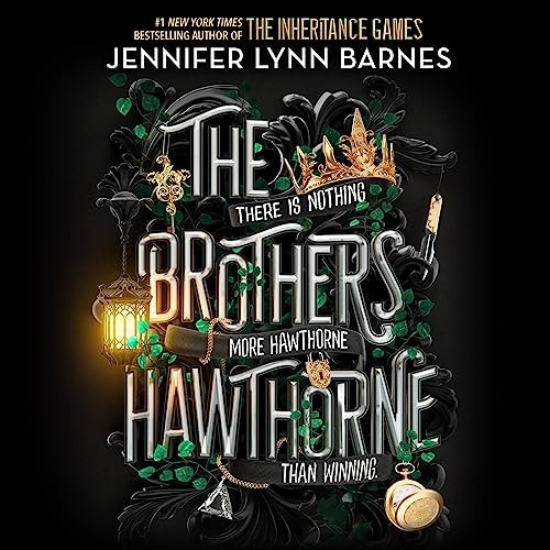 The book cover shows the title surrounded by a lantern, a lock. a diamond necklace, a dagger, and some vines.