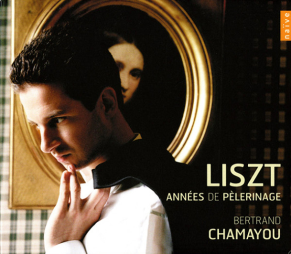 album cover "Liszt - Années de pèlerinage" by Bertrand Chamayou, Naïve, 2011