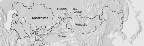 Kazakh populations analyzed in this study.