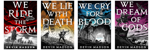 The 4 covers of Devin Madson's The Reborn Empire series