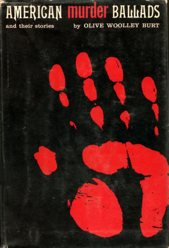 American Murder Ballads book cover - red handprint on a black background