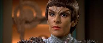 Deanna Troi disguised as a Romulan 