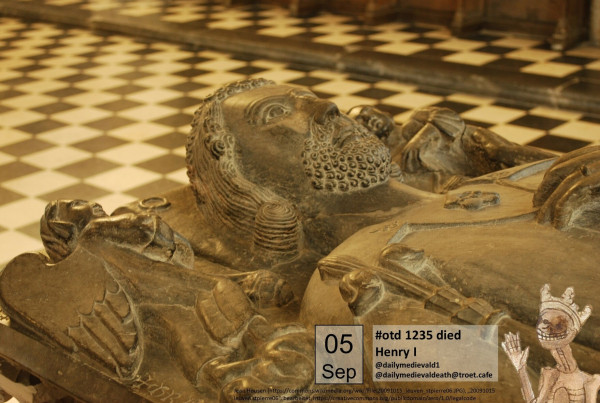The picture shows upper body and head of a male lying figure