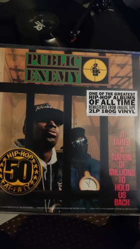 Public Enemy It Takes a Nation of millions to hold us back, cover and with hip hop 50 big sticker and hype 2lp sticker 
