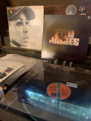 Etta on the turntable- Tina in the wings 