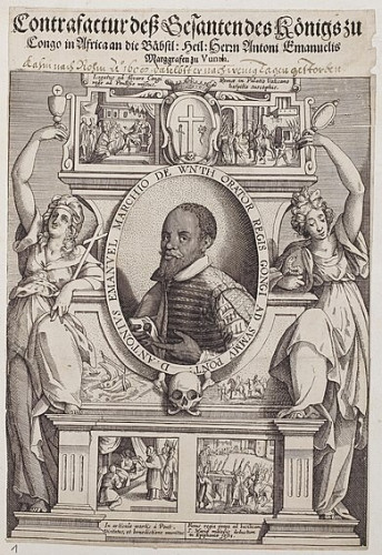An 17th c engraving showing Antoine Emanuele Ne Vunda