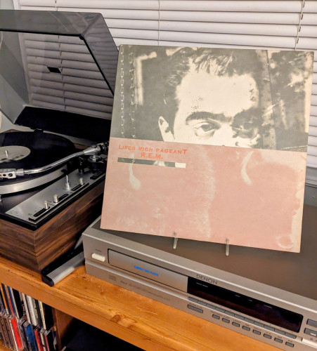 REM's Life's Rich Pageant on the table 