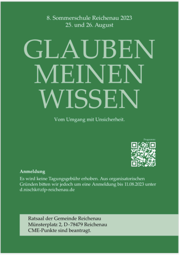 Poster of the summer school in German
