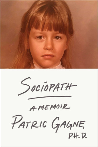 The book cover: top part, the author as kid. Bottom part: white with pencil writing: the book name and the author's name plus title.