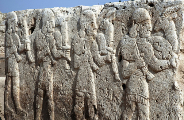 Archaeologists working at the Karkemish dig in Turkey found five large upright slabs of stone, or orthostats, that portray a procession of individuals bearing gazelles as gifts. The orthostats were unearthed in the the place of King Katuwa, who ruled the area around 900 B.C.

Read more: https://www.nbcnews.com/science/science-news/archaeologists-find-ancient-wonders-near-isis-stronghold-n249341

