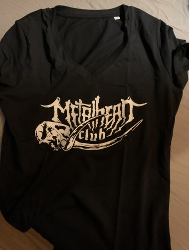 Schwarzes Shirt mit dem Aufdruck Metalhead Club