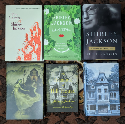 THE HAUNTING OF HILL HOUSE, VARIOUS EDITIONS
(Centipede Press, Folio, a BAM w a glow-in-the-dark cover, 2 rare vintage paperbacks, Penguin Horror w into by GDT, a tie-in to that awful 90s movie)