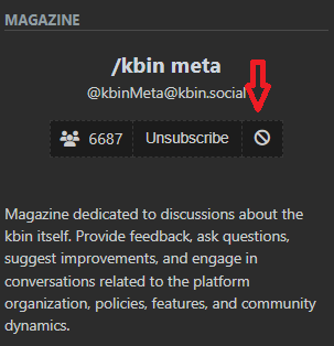 Picture showing where the block button for a magazine is located.