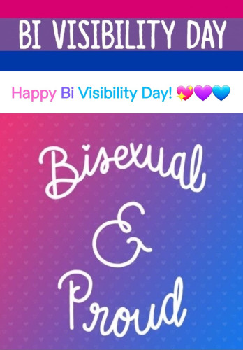 Happy Bisexual Visibility Day!🌈
