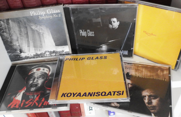 Philip Glass CDs: Symphony no. 2, Solo Piano, Kundun, Mishima,  Koyaanisqatsi, Low Symphony.