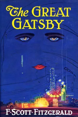 The cover of The Great Gatsby. Description in post. 