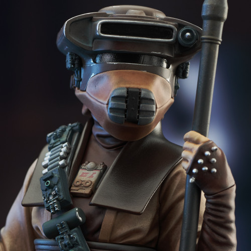 Leia disguised as Boushh, and Ubese bounty hunter. 