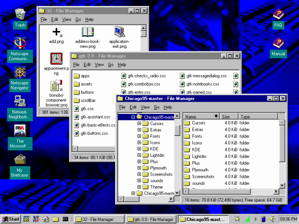 Windows 95 Theme for Linux 