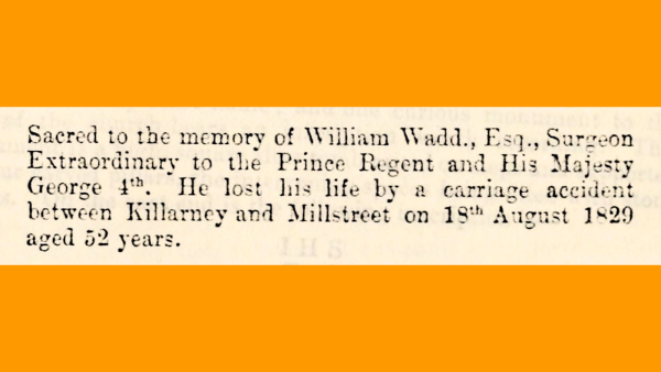 Transcript of a gravestone inscription.