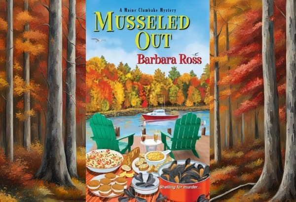 Cover art showing a clambake against fall colors.