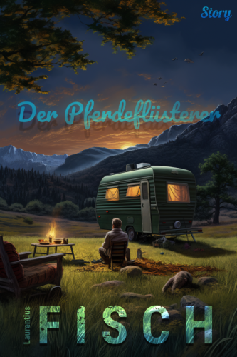 Cover zur Kurzgeschichte "Der Pferdeflüsterer" des Autors Laurentius Fisch. Das Buch mit dieser Geschichte wird im Herbst/Winter 2023 erscheinen.