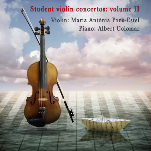 CD jacket of Student Violin Concertos: Volume II, by Maria Antònia Pons-Estel & Albert Colomar.
10 tracks - 50 mins.
