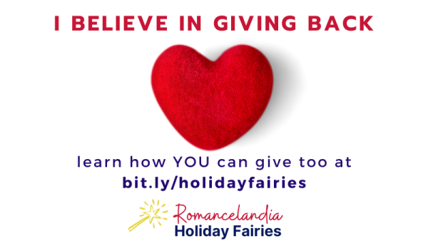 I believe in giving back

(red felt heart)

Learn how you can give too at (link in post)

Romancelandia Holiday Fairies