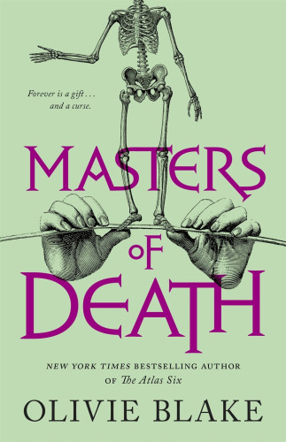Book cover showing a skeleton balancing on a tightrope