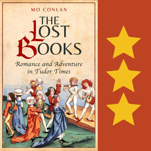 Cover art for The Lost Books, by Mo Conlan. Three stars.