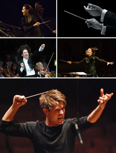 Collage of orchestra conductors 