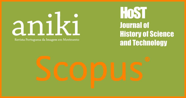 Illustrative image with the logos of the journals Aniki and HoST, plus the logo of the Scopus platform.