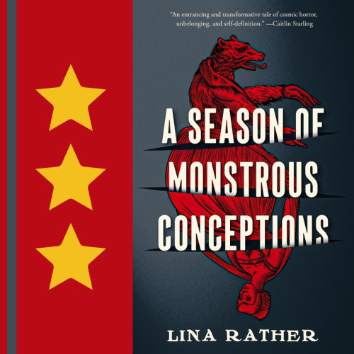 Cover art for A Season of Monstrous Conceptions, by Lina Rather. Three stars.