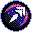 Hand-pixeled pixelart version of the Artemis App logo