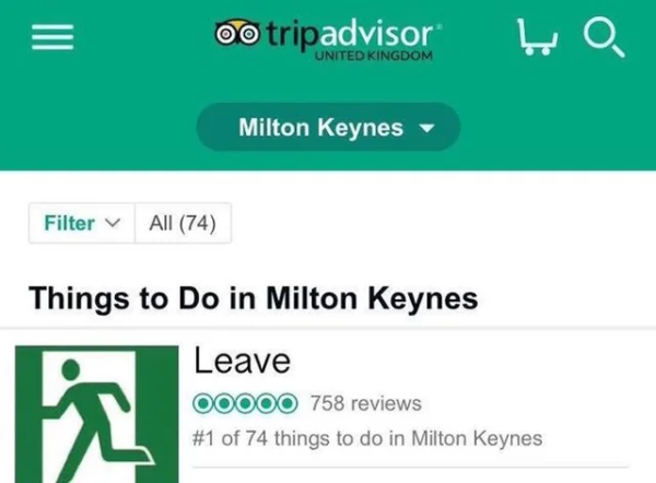 Things to Do in Milton Keynes - Leave
#1 of 74 things to do in Milton Keynes 