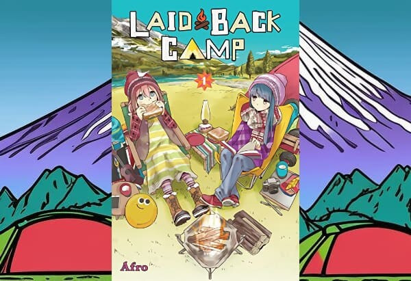 Cover art showing two high school aged girls sitting by a campfire, eating camping food.