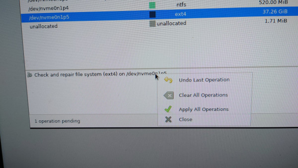 Check and repair file system

Undo last operation

Clear all operations

Apply all operations

Close 