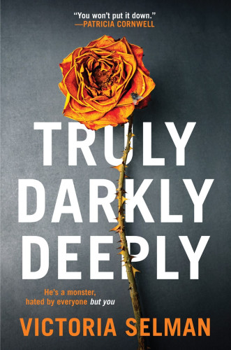 The book cover shows a dried-up dead orange rose