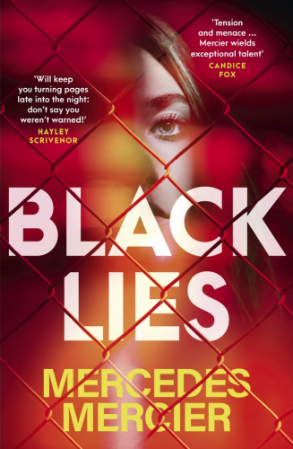 Book cover for the book: Black Lies by Mercedes Mercier.