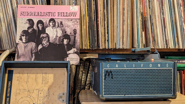 Jefferson Airplane Surrealistic Pillow LP and Califone turntable.