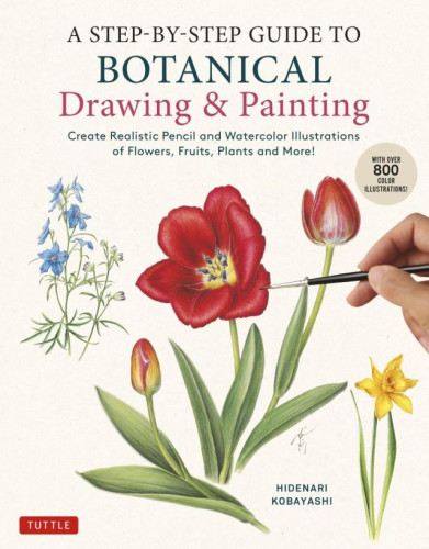 In this lushly illustrated book, master painter and art teacher Hidenari Kobayashi provides step-by-step instructions to show you how to create attractive drawings and paintings in the popular French botanical style. He details all the tools and materials needed, describes the techniques you'll use, and walks you through the creative process of drawing and painting 18 different botanical subjects. A Step-by-Step Guide to Botanical Drawing & Painting provides everything you need to learn this charming style of artistic expression--from first sketch to final brushstroke! Detailed step-by-step lessons show you how to draw and paint a wide variety of subjects, including:Lovely flowers, such as velvety roses, satiny tulips, frilly hydrangeas, exotic lilies and festive wildflowers Familiar vegetables, fruits and nuts such as red onions, green peppers, lemons, kumquats and walnuts Various other interesting botanical subjects, including pine cones, holly leaves and berries, succulents and various types of leaves