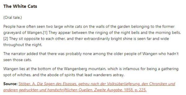 German folk tale "The White Cats". Drop me a line if you want a machine-readable transcript!