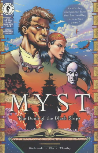 The alternate cover to the Myst: The Book of the Black Ships comic book (Issue 1). 